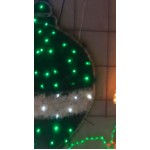 Xmas Ball Ball With Star in PVC - Green